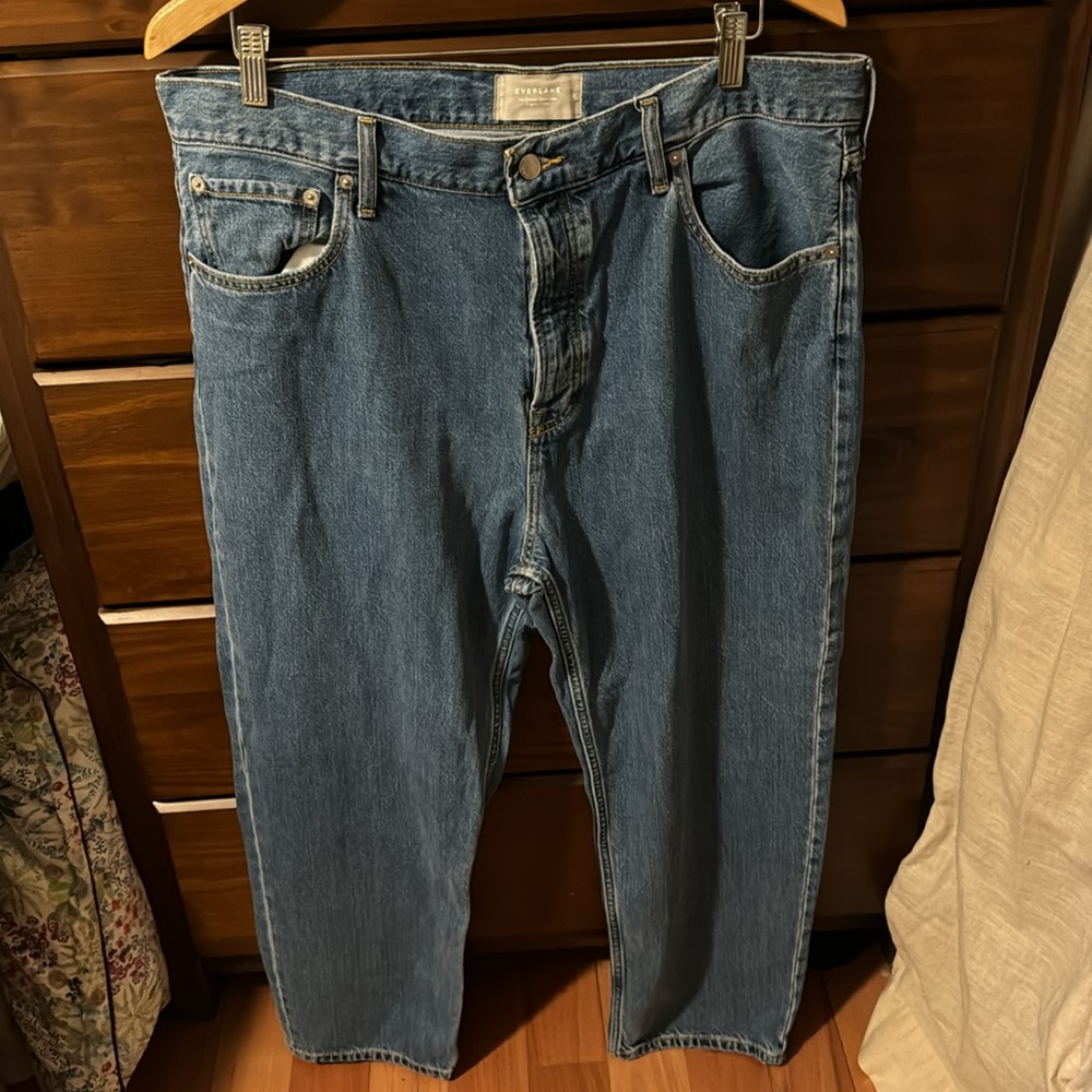 Everlane Summer Slouch Jean 32 Blue Indigo
